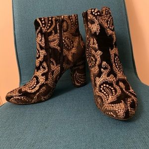 Paisley Sequin Booties